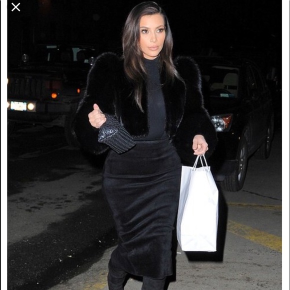 kim k midi skirt